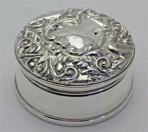 pewter silver metal trinket box for sale|collectible hinged trinket boxes.